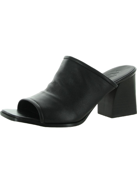 nolla womens leather square toe heels