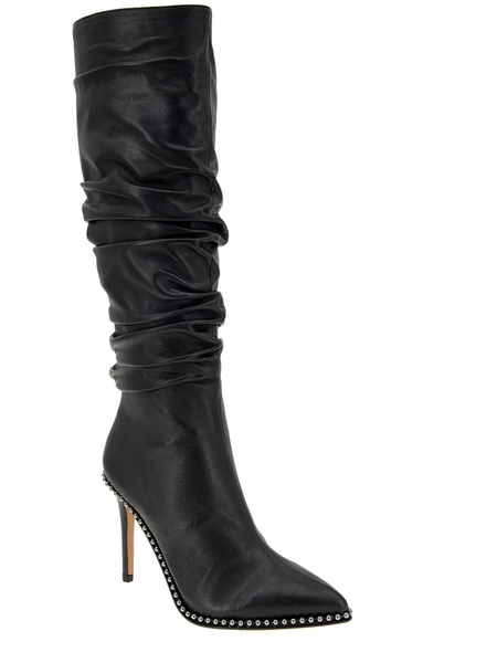 harbi womens leather studded knee-high boots