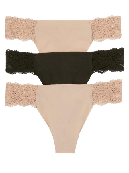 women's b.bare thong 3-pack