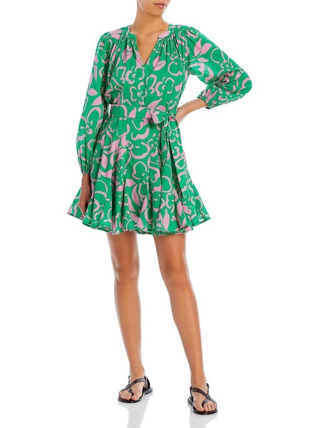 womens cotton short mini dress