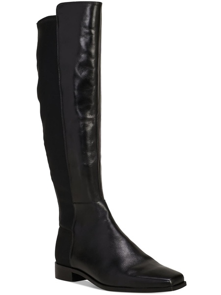 librina womens leather square toe knee-high boots