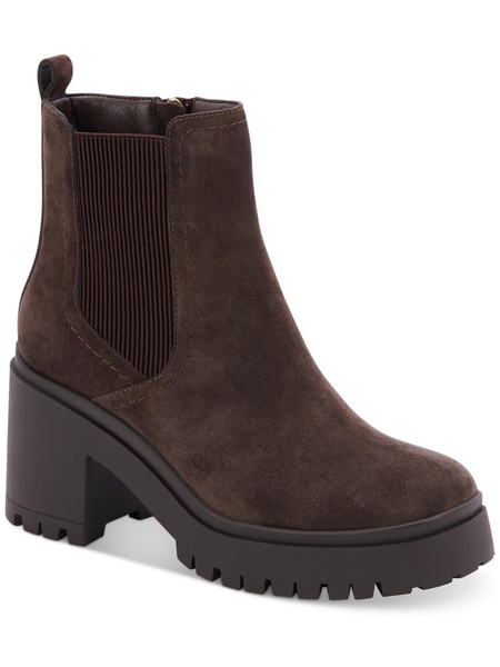 raine womens suede block heel ankle boots