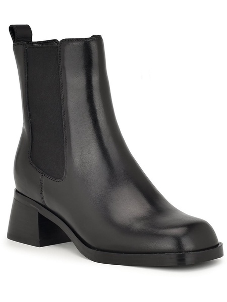leriv womens man made block heel mid-calf boots