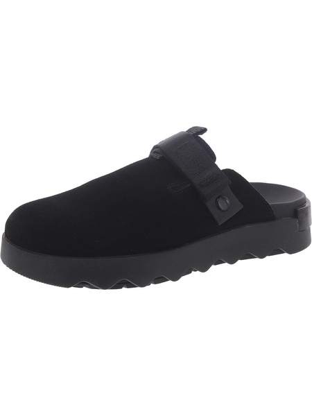 viibe womens suede slip on clogs