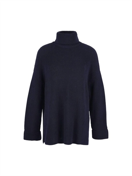 stitch cape in navy