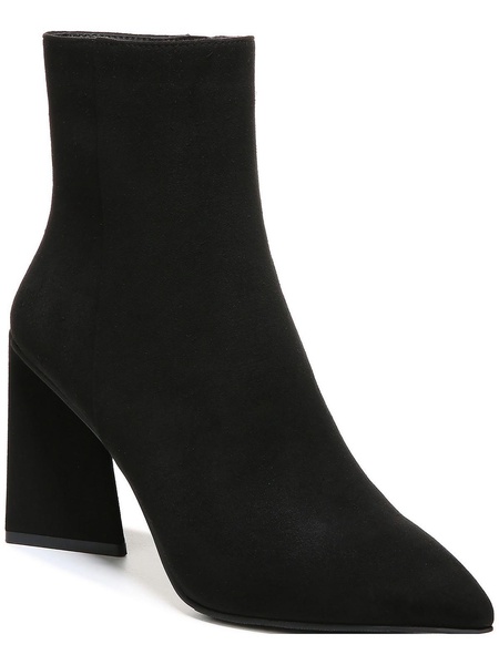 asya womens faux suede side zip ankle boots