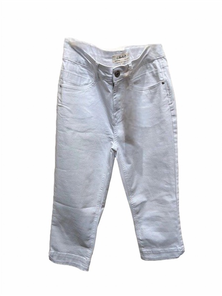 capri pant in white