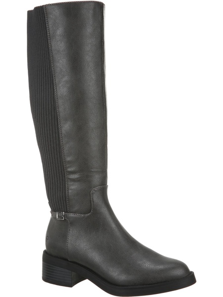 bristol womens faux leather knee-high boots