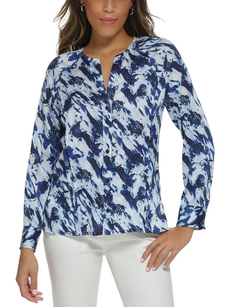womens split hem blouse