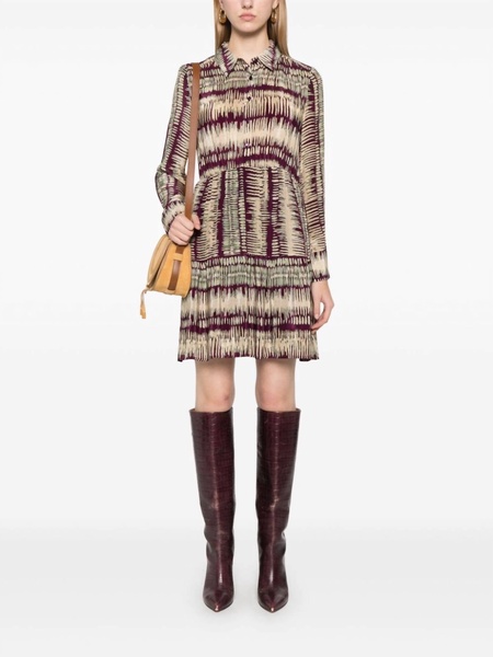 apoldie dress in burgundy