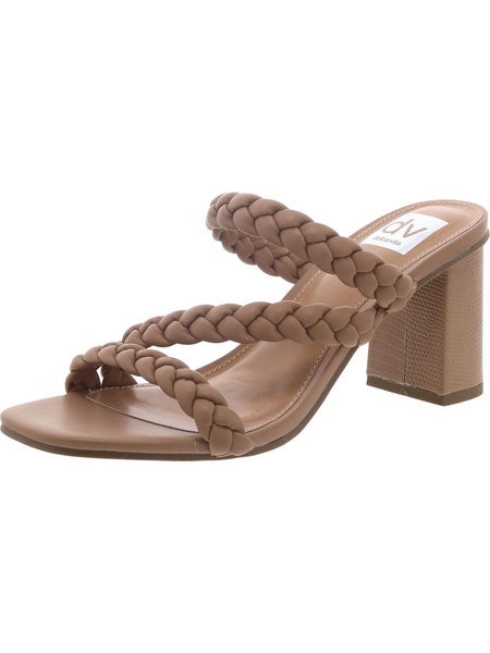halleigh womens braided lizard heels