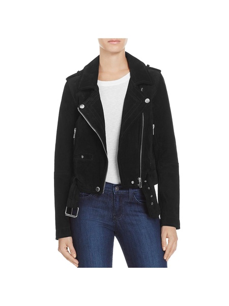 womens suede short motorcycle jacket