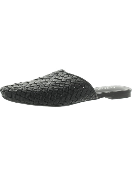 teddeep womens woven round toe mules