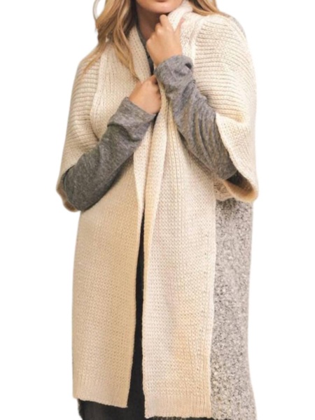 cliff oversized cardigan in cream
