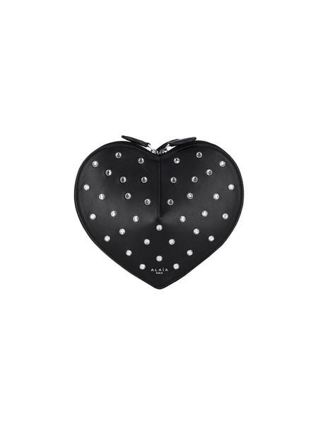 Le Cœur studded leather crossbody bag 
