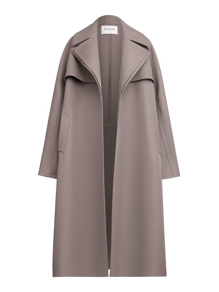 Wool-Blend Trench Coat