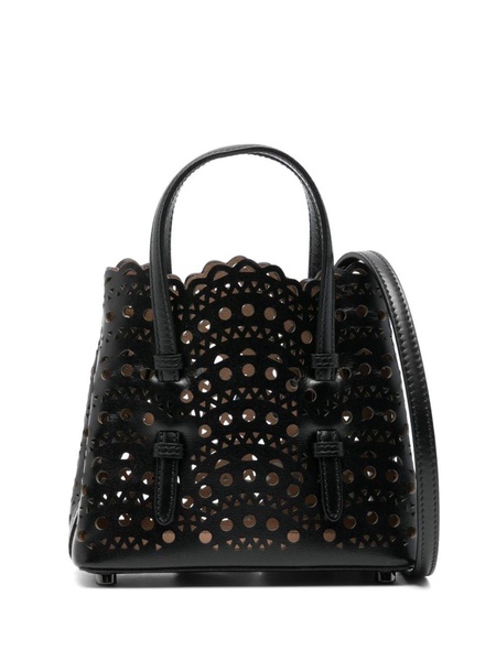 Mina 16 Vienne Wave leather tote bag
