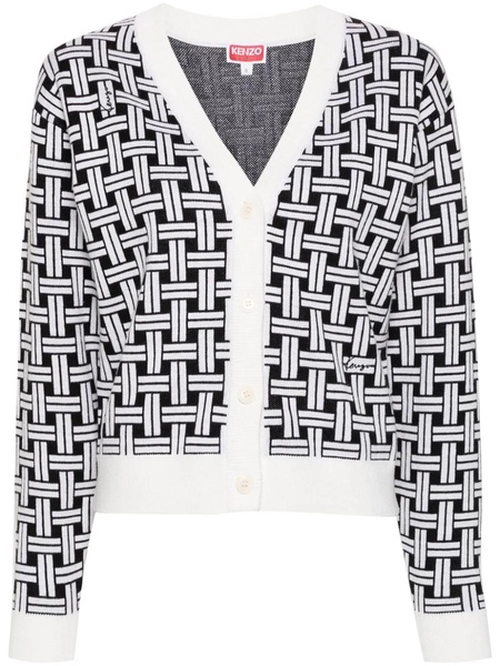 Kenzo Cardigan With Jacquard Pattern