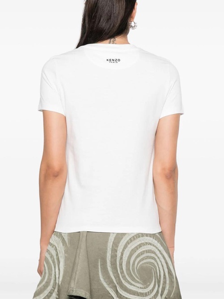 Kenzo T-Shirt With `Lucky Tiger` Embroidery