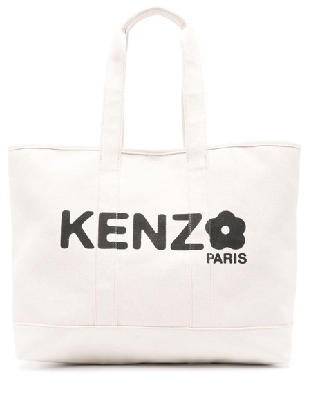 Kenzo Large ` Utility` Canvas Tote Bag