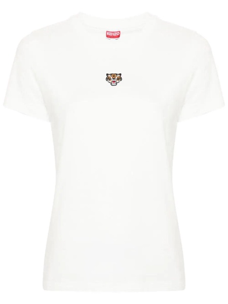 Kenzo T-Shirt With `Lucky Tiger` Embroidery