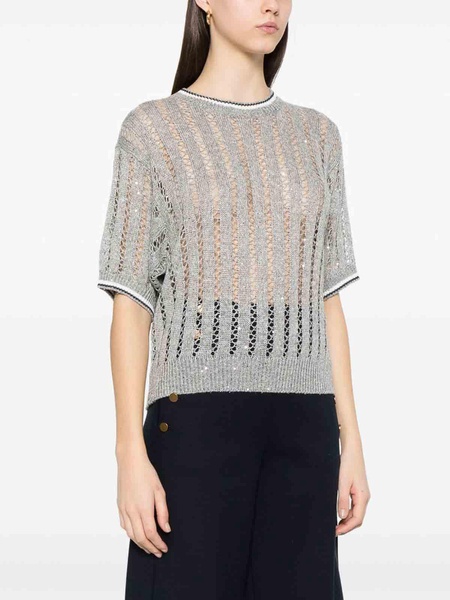Top in shirt with sequins