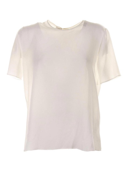 White Silk Blouse