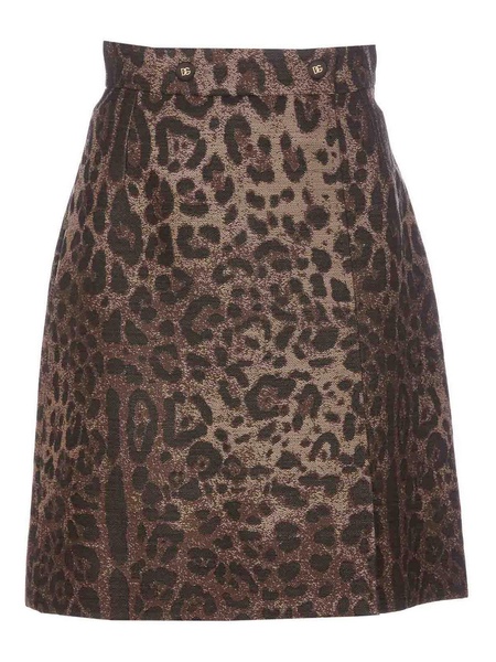 Printed leo skirt