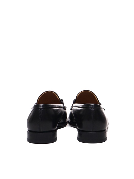 Black Leather Desmond Loafers