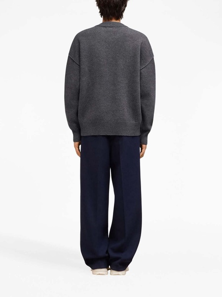 De Coeur Intarsia-Logo Wool Jumper