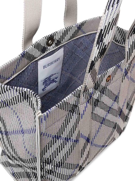 Tote Bag In Vintage Check Print