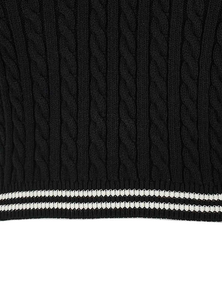 Braided Polo Shirt