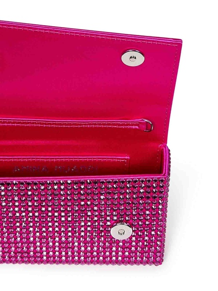 Fuchsia Clutch with Crystals