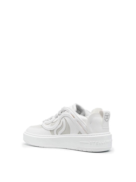 Geometric panels low-top sneakers