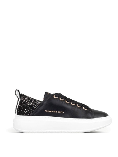 Wembley Black Leather Sneaker