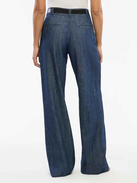 Chambray Relaxed Wide Leg Pant