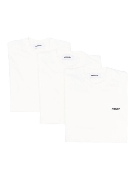 Embroidered-logo detail T-shirt