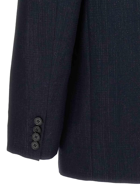 Lurex single-breasted blazer