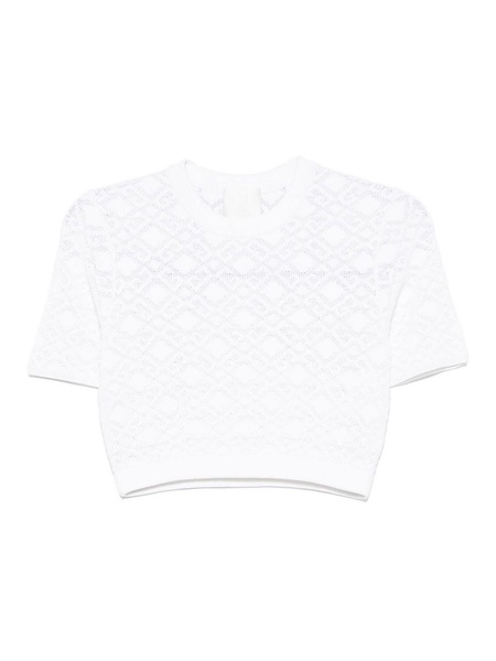 Monogram 72-Jacquard Cropped T-Shirt