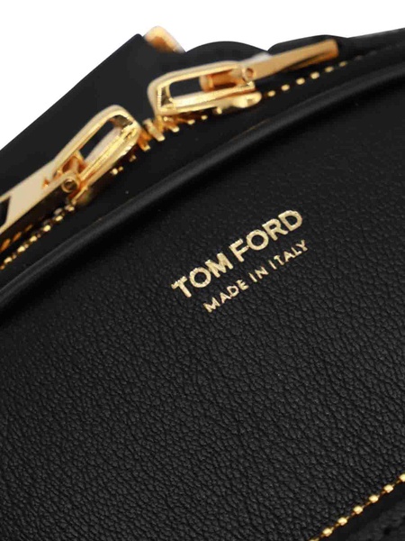 Black Leather Crossbody Bag