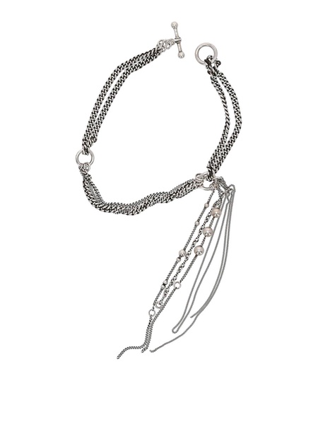 Malvi Choker With Long Chains And  Pearls