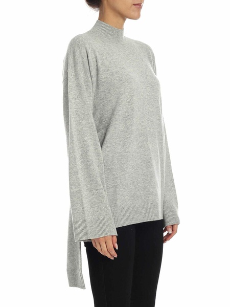 Melange light grey pullover