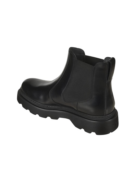 Leather boots
