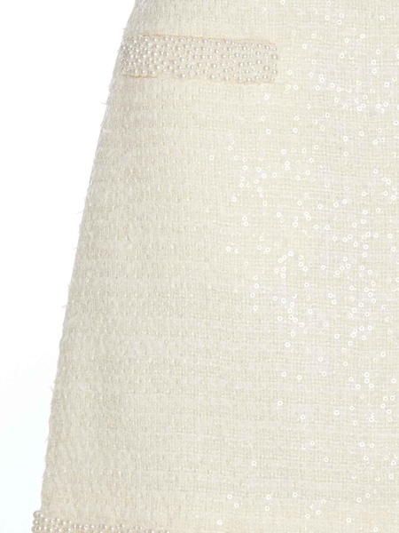 Boucle Pearl Mini Skirt