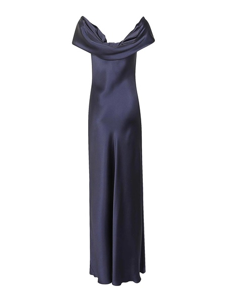 Long satin dress