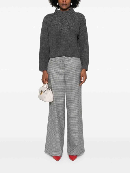 Wool Sweater With Flowers
