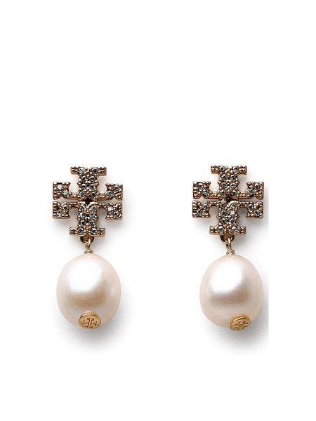 Pearl brass kira earrings
