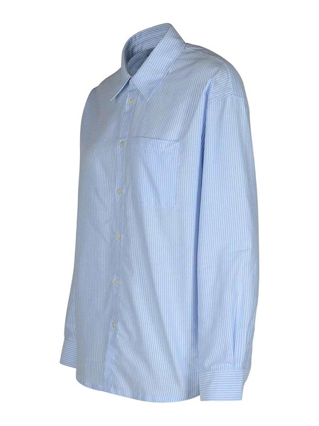 Boyfriend Light Blue Cotton Shirt