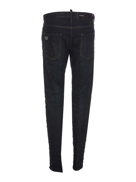 Black bro jeans with frontal buttons