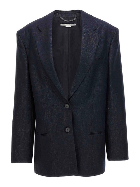 Lurex single-breasted blazer